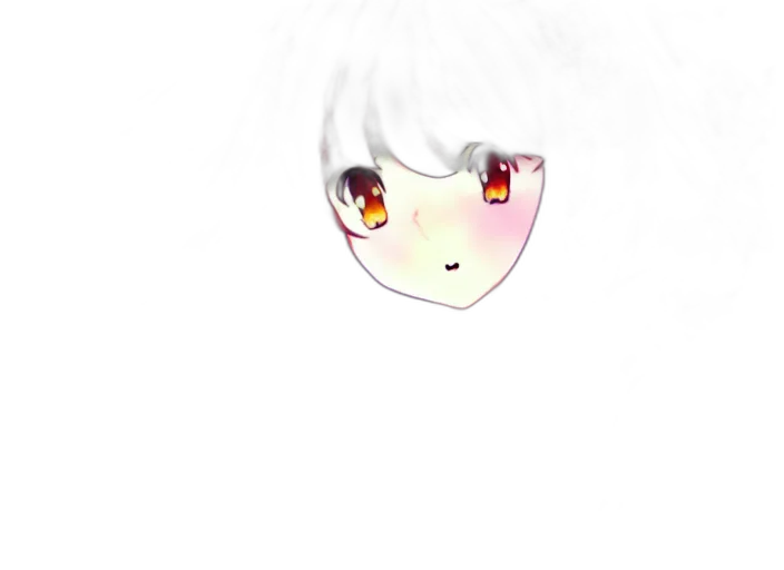 face, mask, hair, creature transparent PNG cut-out