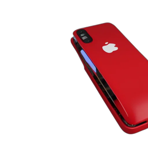 3d render, red, big, mac transparent PNG cut-out