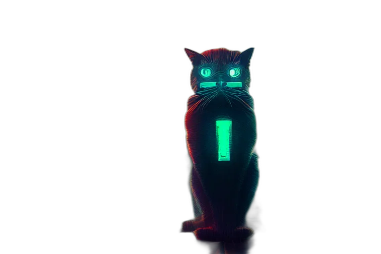 robot, staff, animal, creature, cyberpunk, 3d render, pixel art, concept art transparent PNG cut-out
