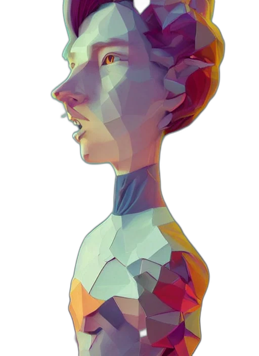 robot, face, mask, crown, concept art, 3d render, pixel art, watercolor transparent PNG cut-out