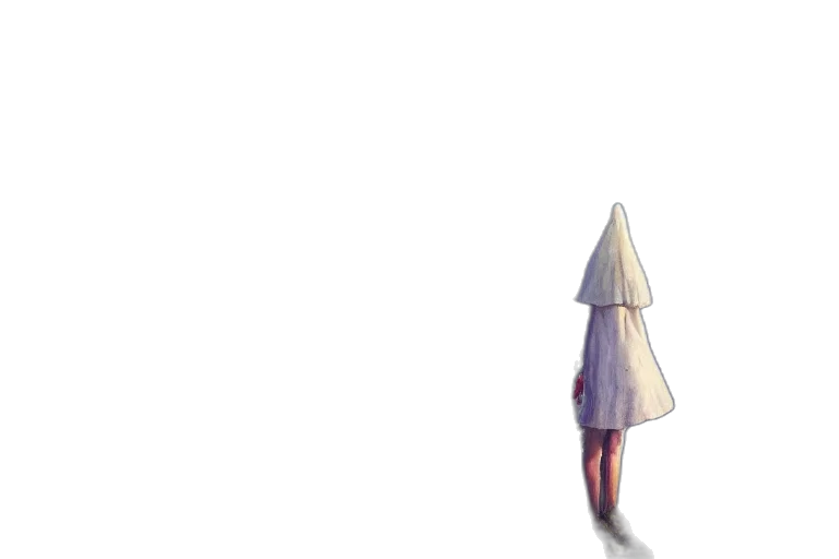 hat, dress, umbrella, staff, concept art, pixel art, watercolor, 3d render transparent PNG cut-out