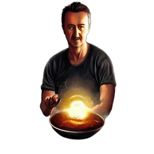mask, face, staff, food, concept art, comic book art, photorealistic, fantasy art transparent PNG cut-out