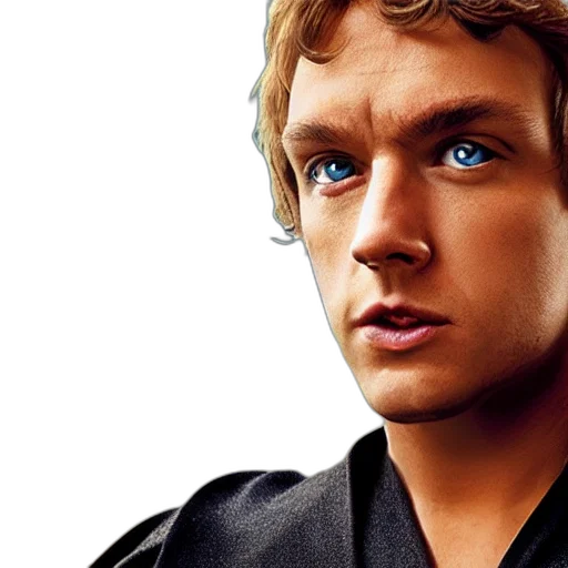 face, photorealistic, bananakin, skywalker transparent PNG cut-out