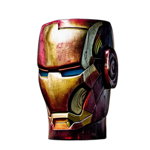 mask, robot, face, 3d render, concept art, comic book art, photorealistic, closeup transparent PNG cut-out
