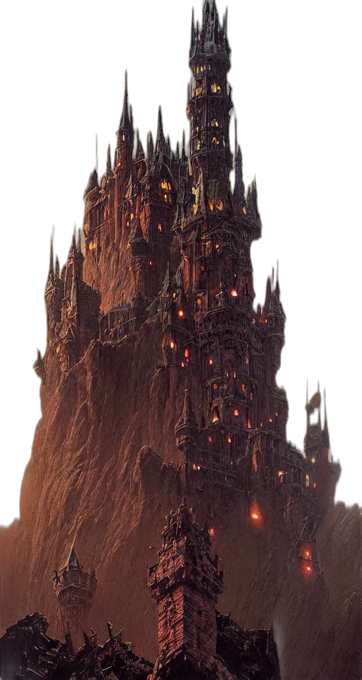 building, staff, crown, sword transparent PNG cut-out