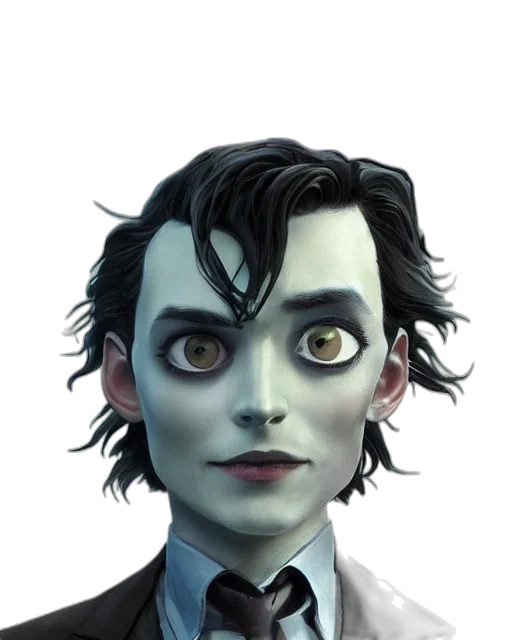 face, mask, creature, concept art, comic book art, fantasy art, cartoon, dark transparent PNG cut-out