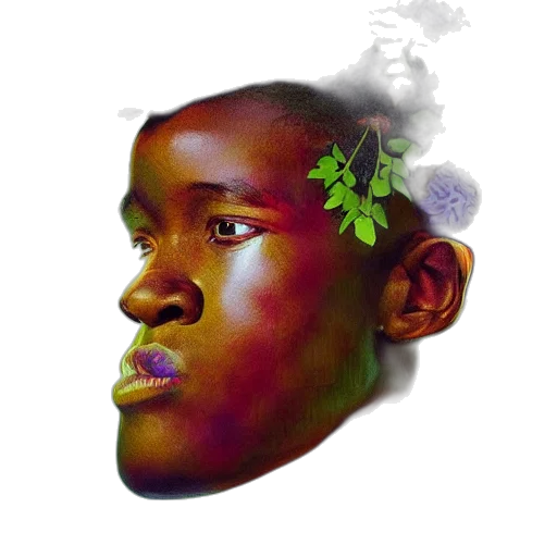 face, crown, mask, dragon, photorealistic, watercolor, vaporwave, fantasy art transparent PNG cut-out