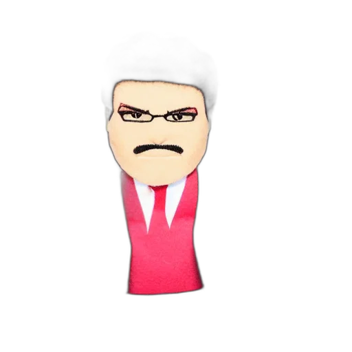 staff, cartoon, 3d render, pixel art transparent PNG cut-out