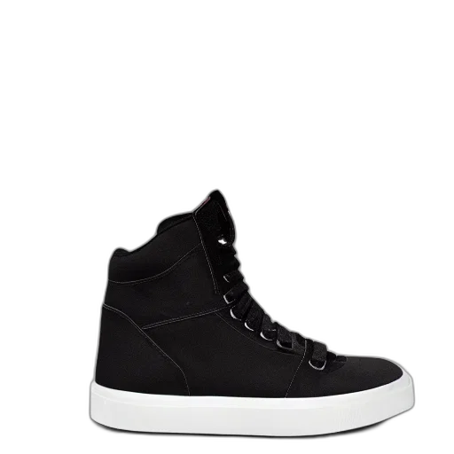 shoes, 3d render, monochrome, black transparent PNG cut-out