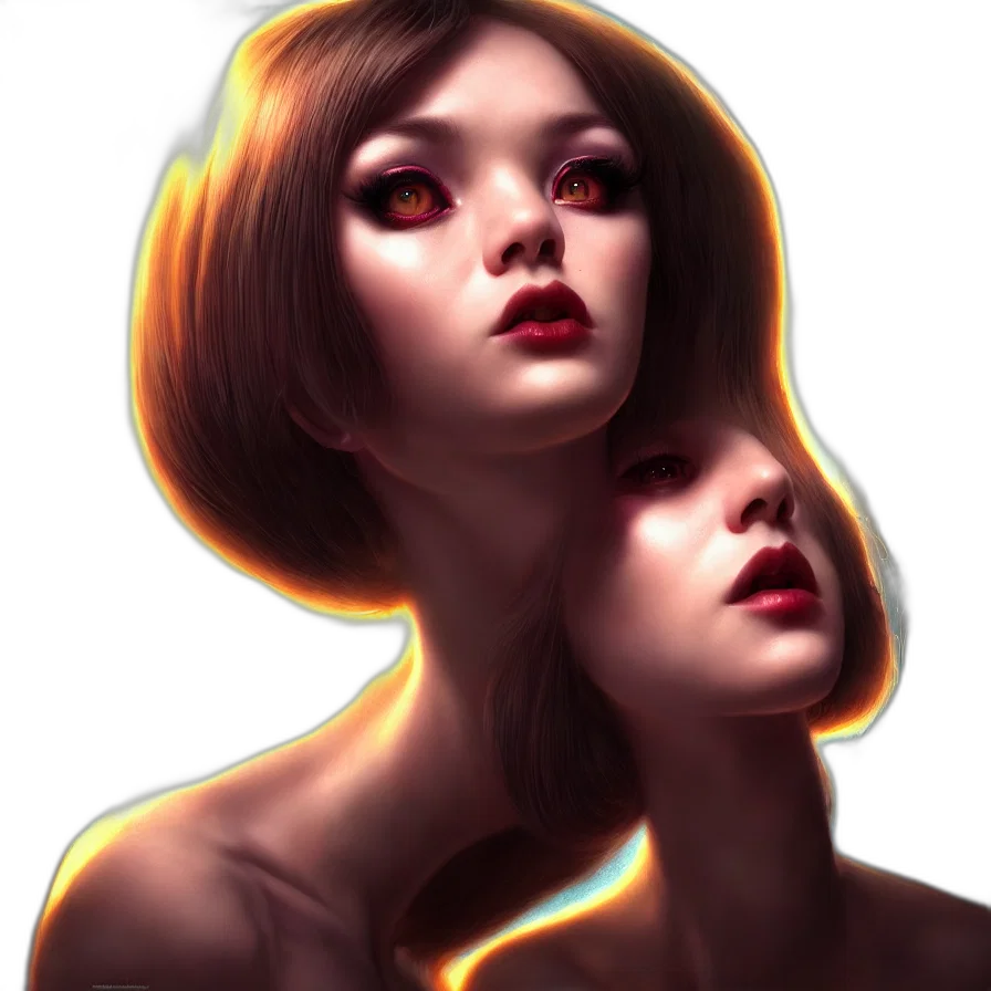 face, crown, dress, photorealistic transparent PNG cut-out