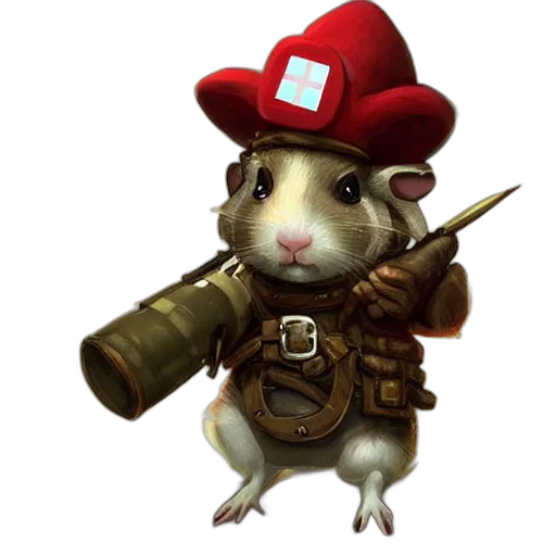 staff, weapon, hat, animal transparent PNG cut-out