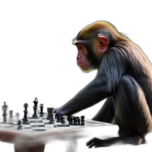 animal, concept art, photorealistic, monkey transparent PNG cut-out