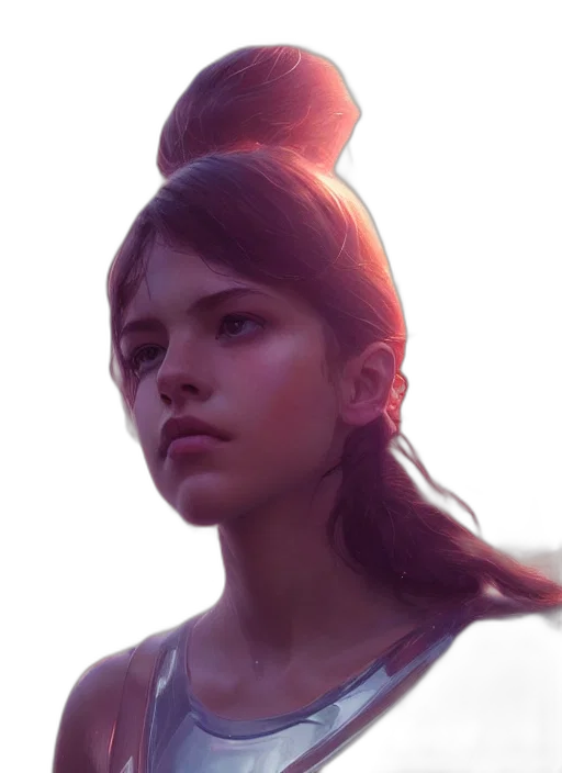 face, crown, hair, hat, photorealistic, concept art, fantasy art, 3d render transparent PNG cut-out