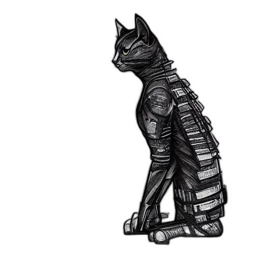 animal, robot, creature, staff, concept art, pixel art, fantasy art, cyberpunk transparent PNG cut-out