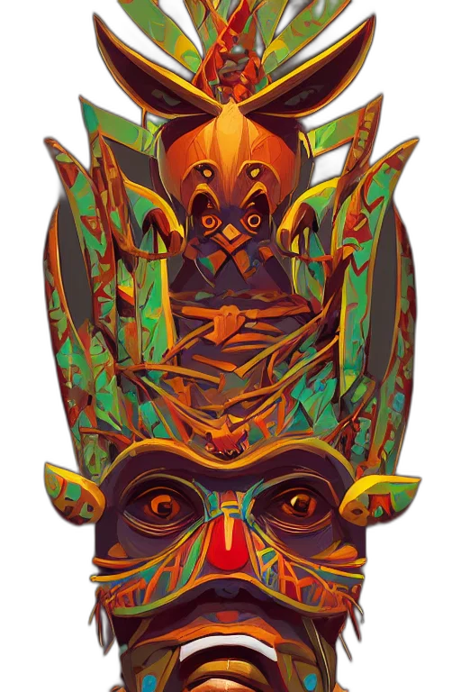 mask, crown, face, creature transparent PNG cut-out