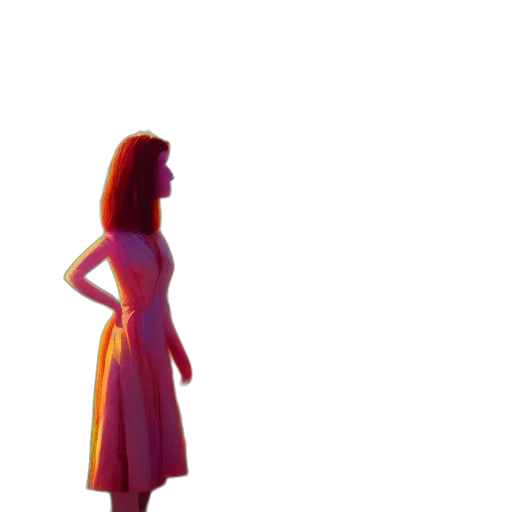 dress, robot, staff, face transparent PNG cut-out