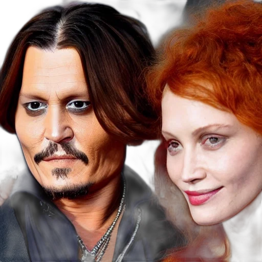 photorealistic, fantasy art, johnny, depp transparent PNG cut-out