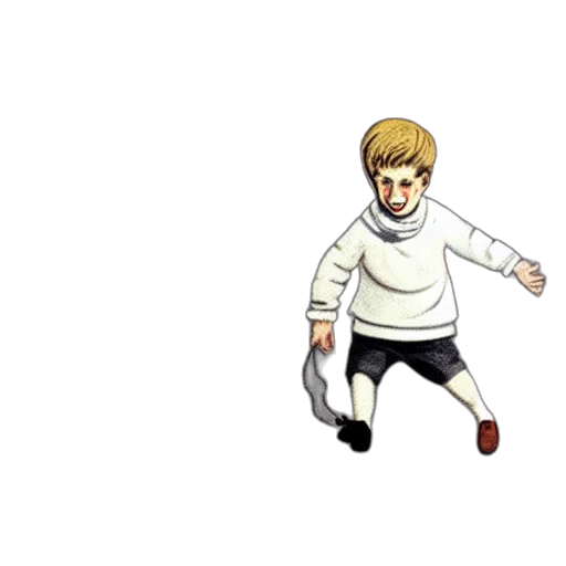 pixel art, anime, concept art, cartoon, book, illustration, french, boy transparent PNG cut-out