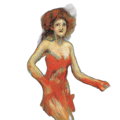 dress, concept art, oil painting, watercolor transparent PNG cut-out