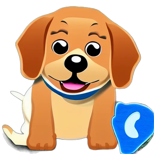 staff, animal, cartoon, 3d render transparent PNG cut-out