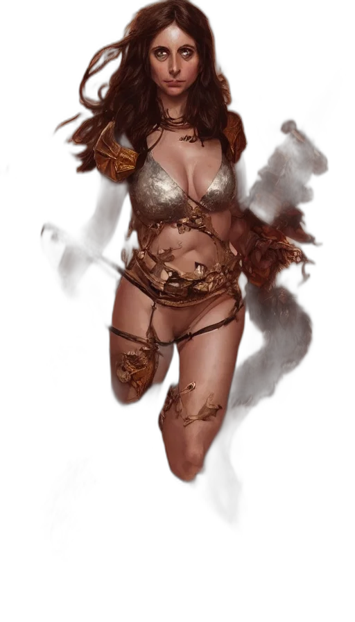 fantasy art, concept art, comic book art, photorealistic transparent PNG cut-out