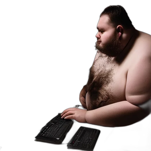 creature, animal, robot, food, cyberpunk, concept art, photorealistic, fat transparent PNG cut-out