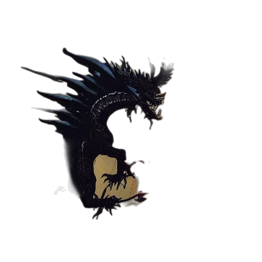 dragon, staff, creature, crown transparent PNG cut-out