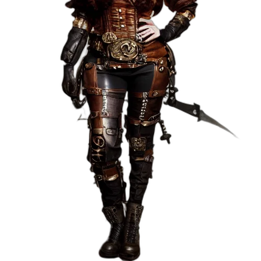 staff, weapon, jacket, concept art, fantasy art, cyberpunk, 3d render, dark transparent PNG cut-out