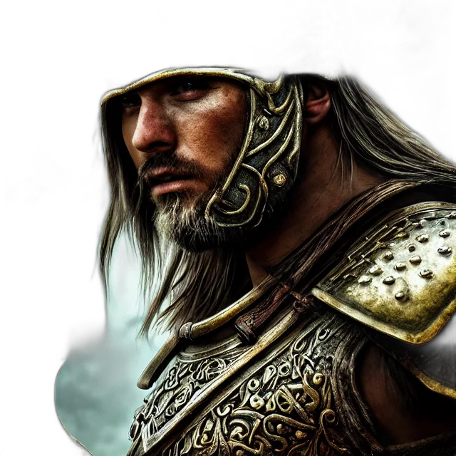 sword, face, weapon, staff, fantasy art, photorealistic, concept art, comic book art transparent PNG cut-out