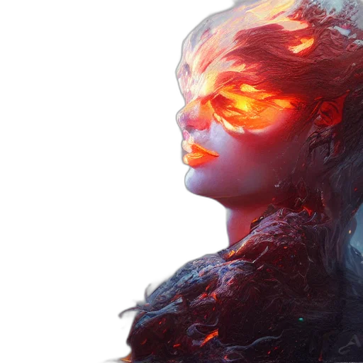 mask, face, hair, concept art transparent PNG cut-out