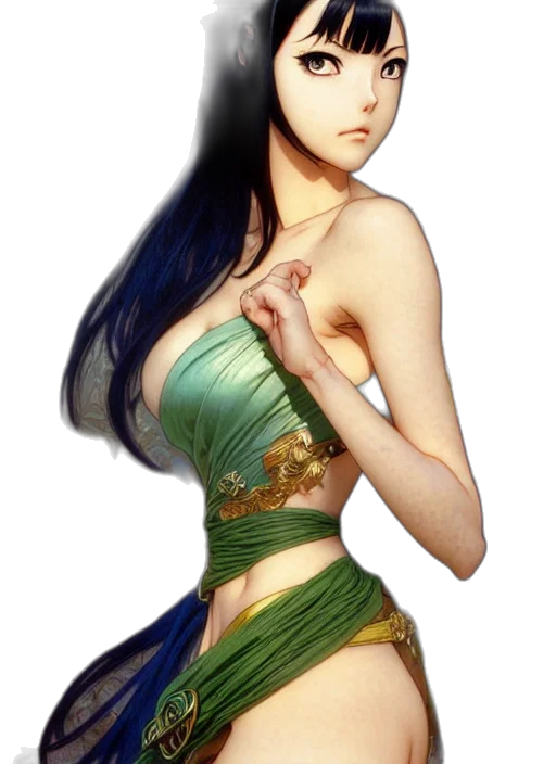 dress, fantasy art, concept art, anime transparent PNG cut-out