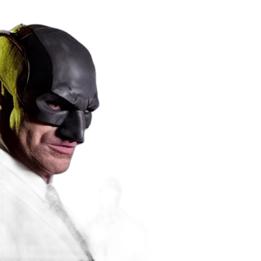 mask, comic book art, concept art, photorealistic transparent PNG cut-out
