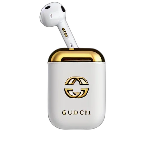 jewelry, add, golden, gucci, airpod, pros transparent PNG cut-out