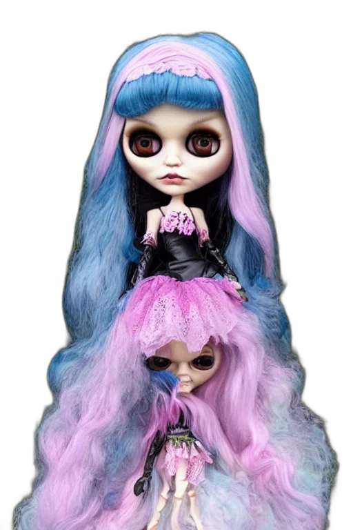 hair, creature, concept art, 3d render transparent PNG cut-out