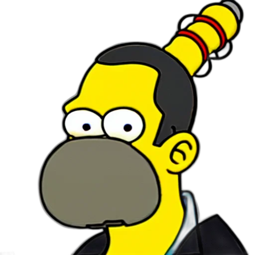 hat, staff, mask, cartoon, concept art, photorealistic, 3d render, homer transparent PNG cut-out