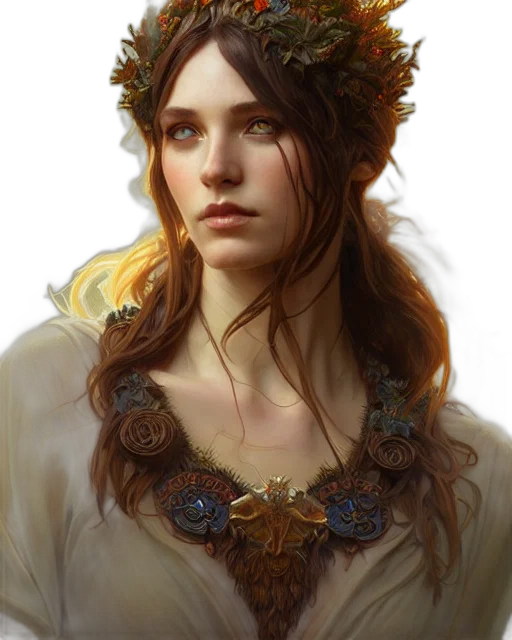 crown, face, jewelry, dress, fantasy art, photorealistic, concept art, oil painting transparent PNG cut-out