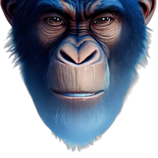 face, animal, creature, mask, photorealistic, concept art, 3d render, fantasy art transparent PNG cut-out