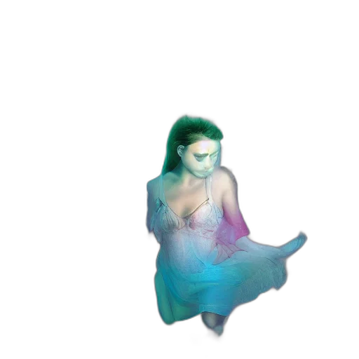 dress, creature, mask, robot, vaporwave, 3d render, pixel art, concept art transparent PNG cut-out