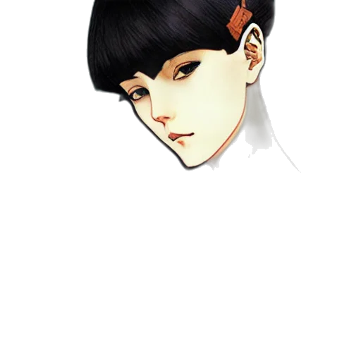 face, mask, hair, anime transparent PNG cut-out