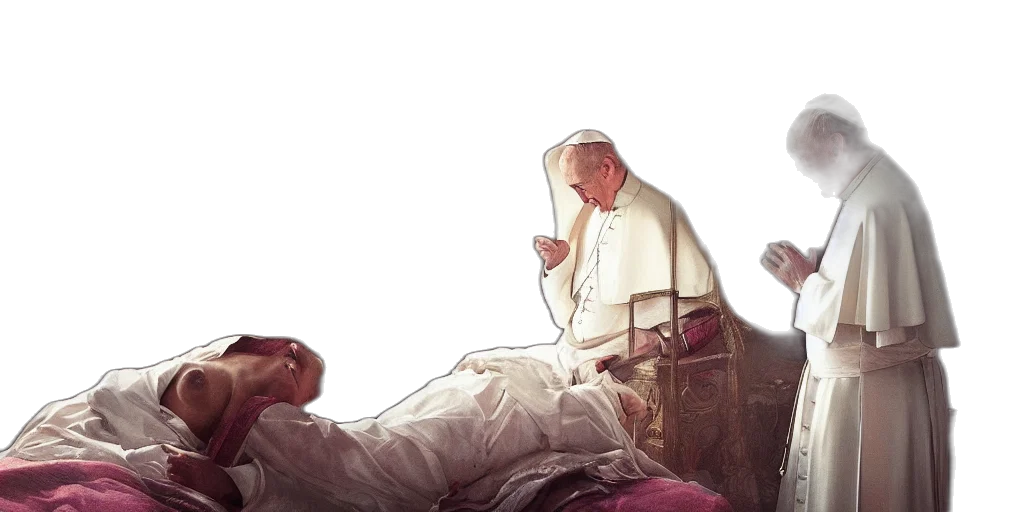 concept art, photorealistic, photography, pope transparent PNG cut-out