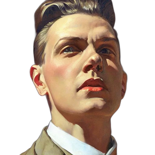 face, jacket, photorealistic, oil painting, concept art, comic book art, leyendecker, realistic transparent PNG cut-out