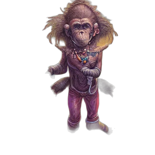 staff, jacket, animal, creature transparent PNG cut-out