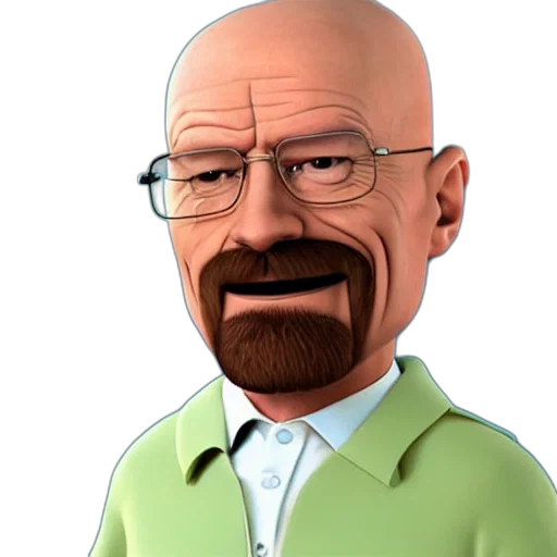 staff, face, animal, 3d render, cartoon, photorealistic, concept art, walter transparent PNG cut-out