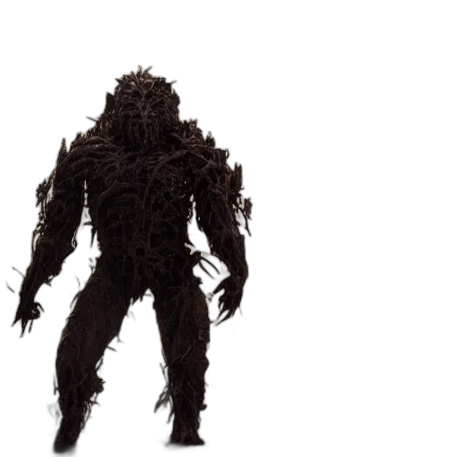 creature, mask, animal, hair, concept art, 3d render, comic book art, full transparent PNG cut-out