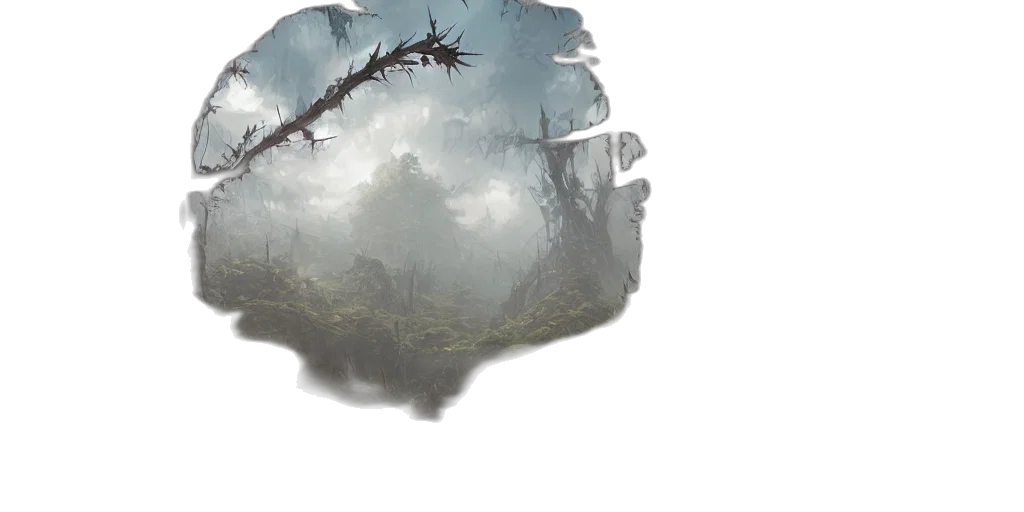 sword, dragon, tree, mask transparent PNG cut-out