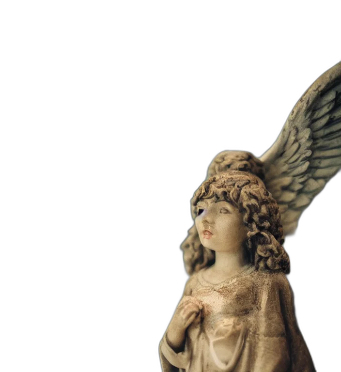 3d render, photorealistic, centered, portrait, photography, angel, bokeh, dof transparent PNG cut-out