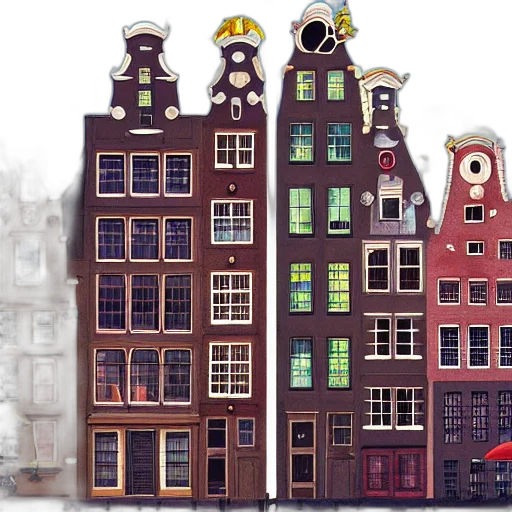 building, concept art, 3d render, pixel art transparent PNG cut-out