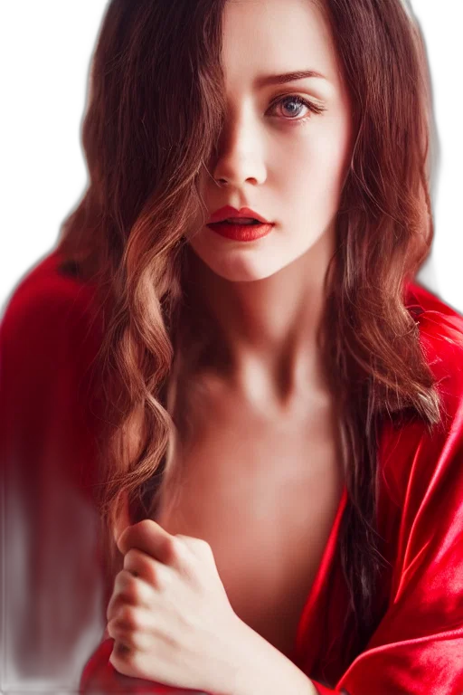 jacket, dress, face, hair transparent PNG cut-out