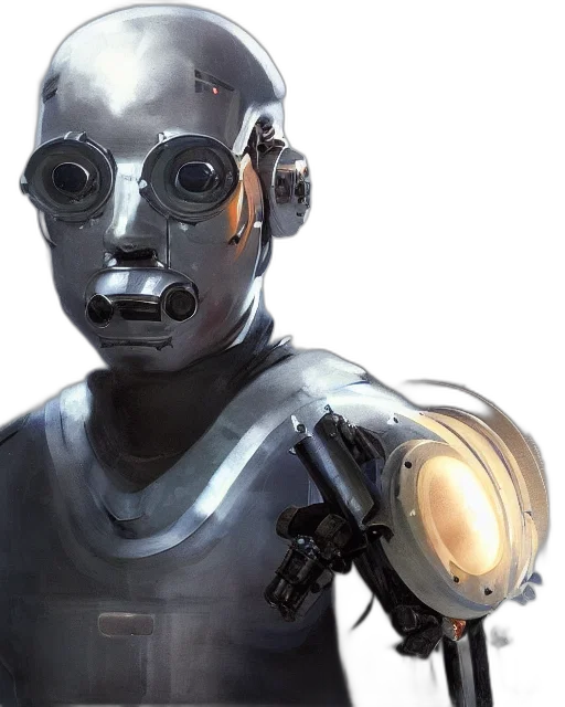 robot, mask, face, concept art, cyberpunk, 3d render, comic book art, masked transparent PNG cut-out