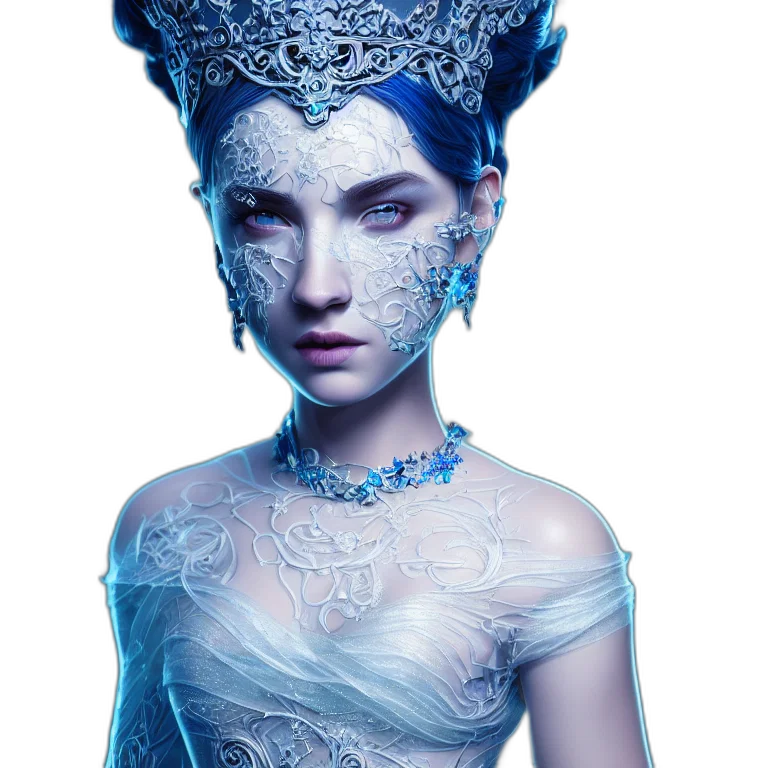 crown, jewelry, mask, dress, fantasy art, concept art, photorealistic, cyberpunk transparent PNG cut-out